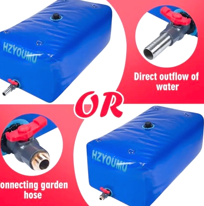 240L Foldable Water Tank Storage Container Waterproof — close-up details