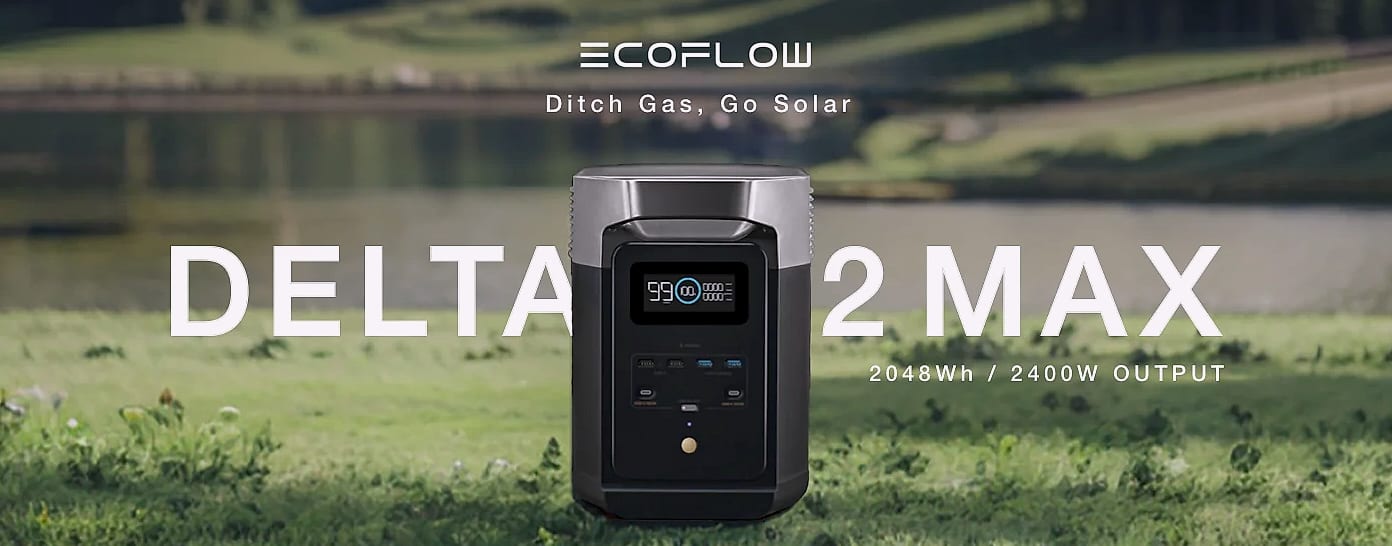 EcoFlow Delta 2 Max 1900Wh Portable Power Station with — size comparison