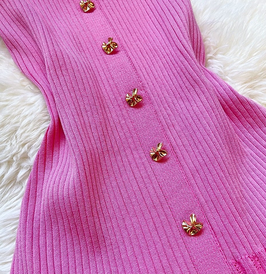 YUOOMUOO Patchwork Knit Long Dress Women Spring Summer — parts overview