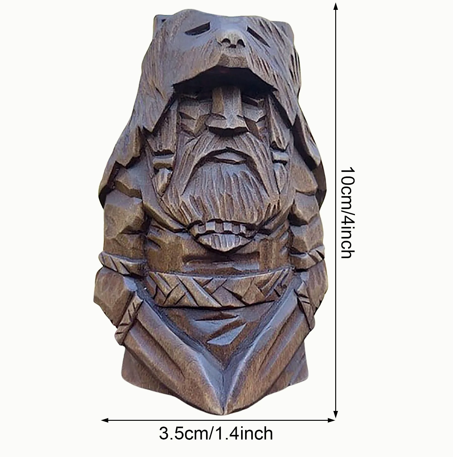 Norse Viking Warrior Resin Statue Garden Ornament — parts overview