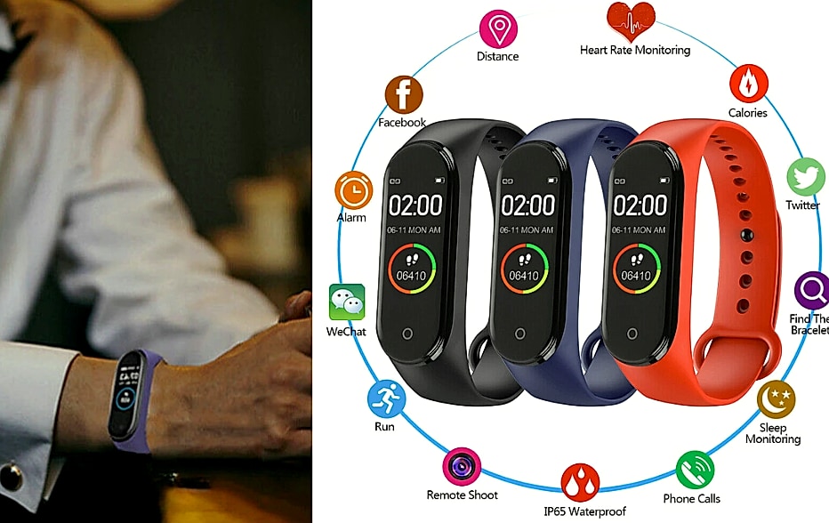 THE PERFECT PART Smart Watch Fitness Tracker Blood Pressure — close-up details