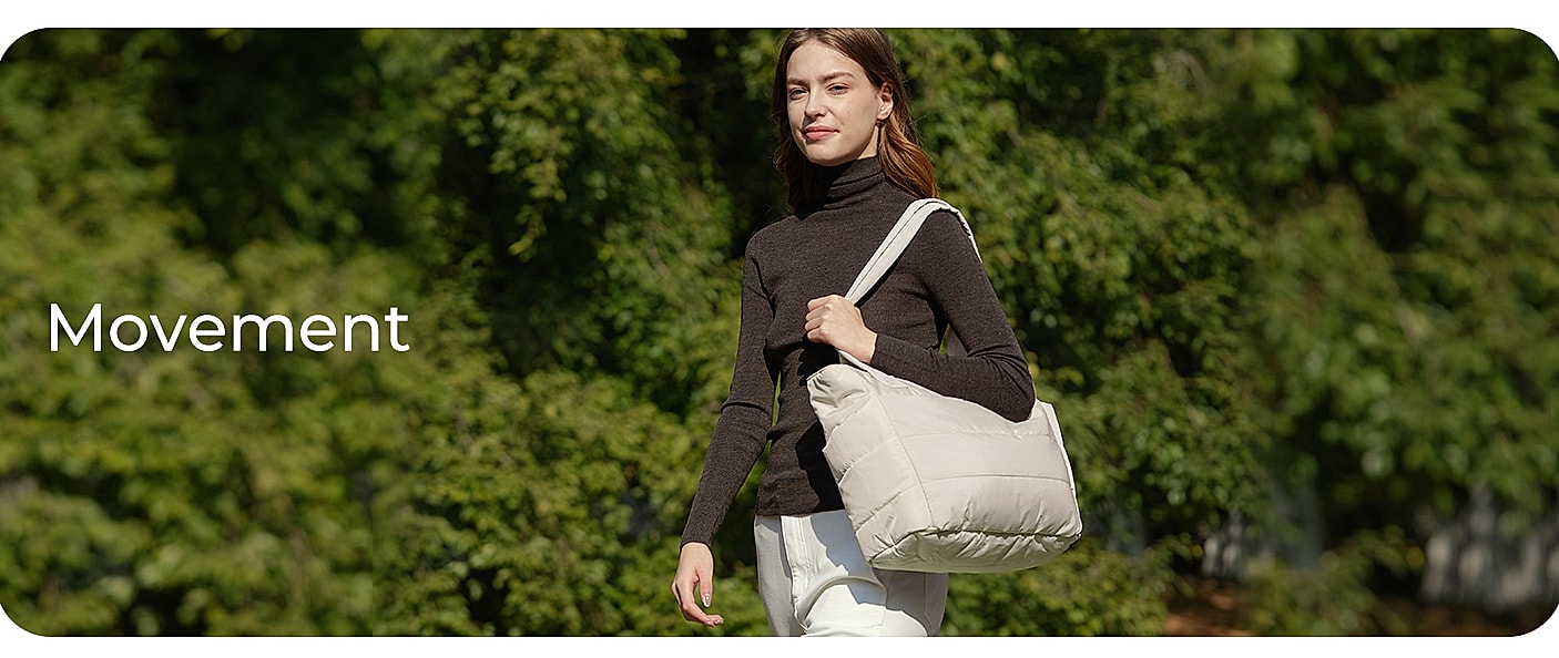 BAGSMART Tote Bag for Women, Lightweight Quilted Shoulder — package contents