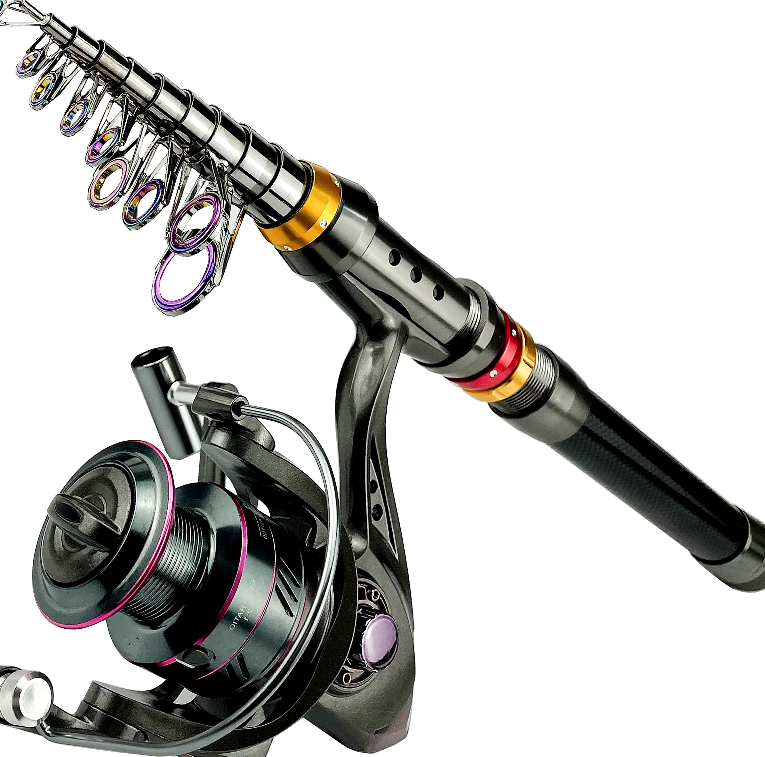 GHOTDA Telescopic Fishing Rod and Reel Combo 1.8-3.6m — scale reference