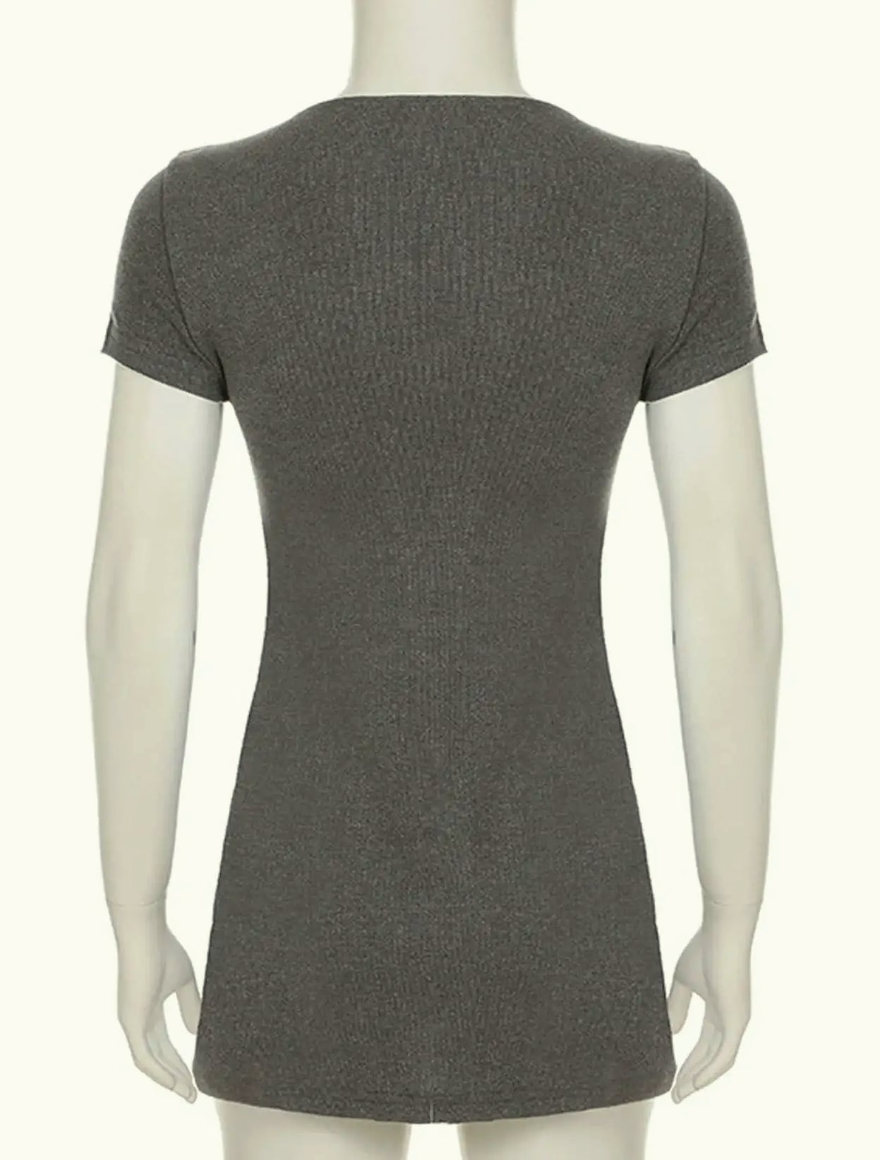 Yamycka MK-28735 Black Bodycon Mini Dress — assembled view