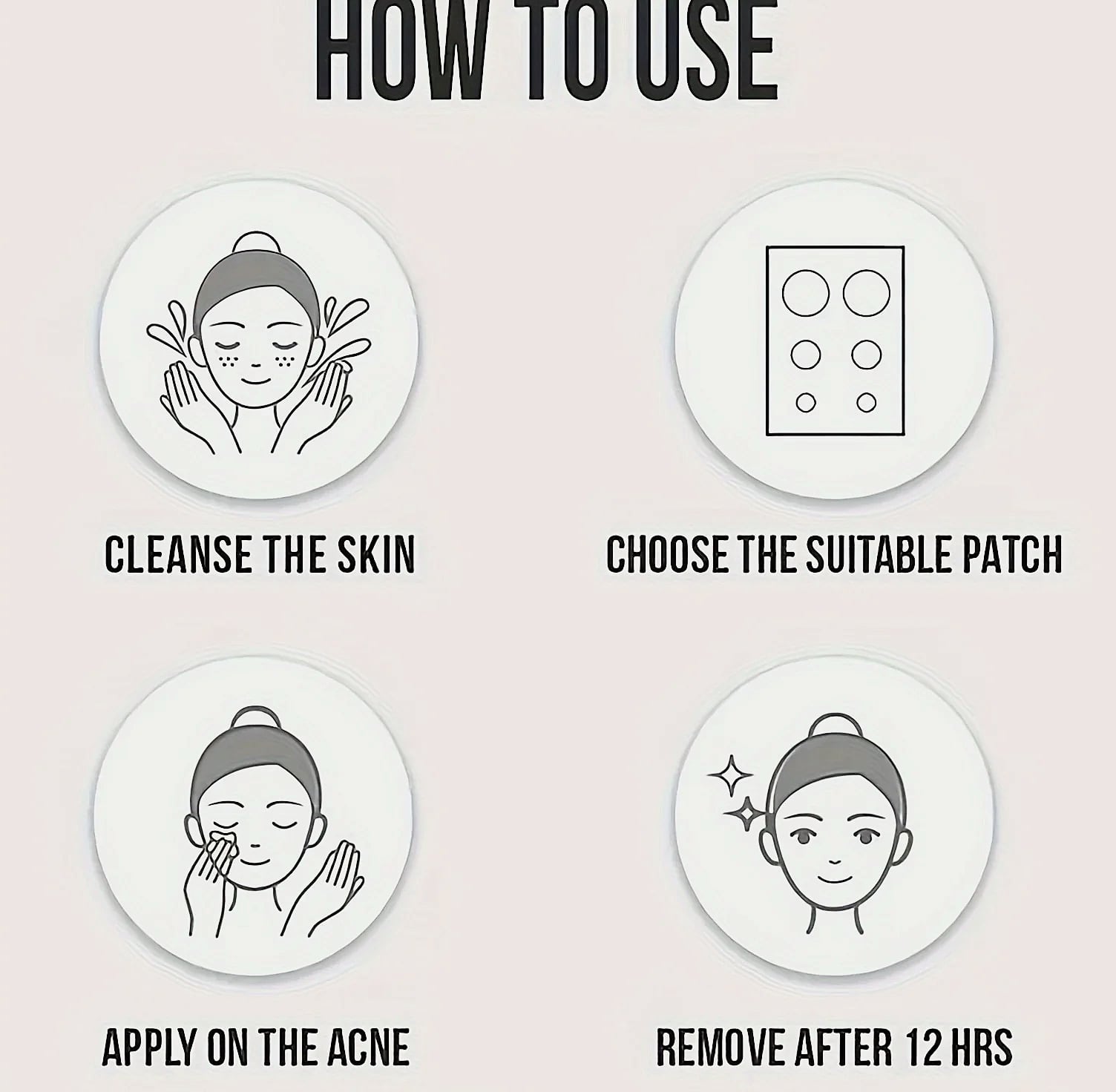 40-Piece Multi-Color Star Acne Patches, Ultra-Thin — parts overview