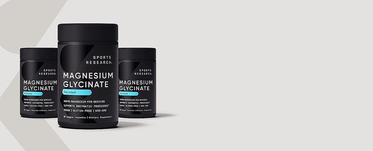 Sports Research Magnesium Glycinate 160mg Sleep Support — package contents