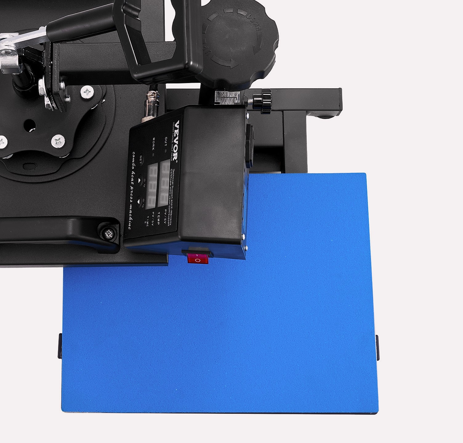 SucceBuy 12x10 Heat Press Machine 650W Swing Away Transfer — close-up details