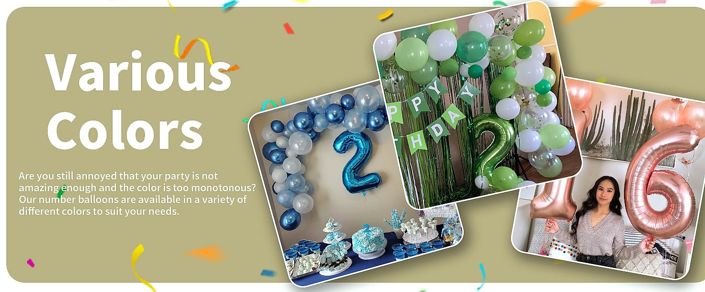Lingqiang 40 Inch Number 1 Balloon Beige Foil Party — interior detail