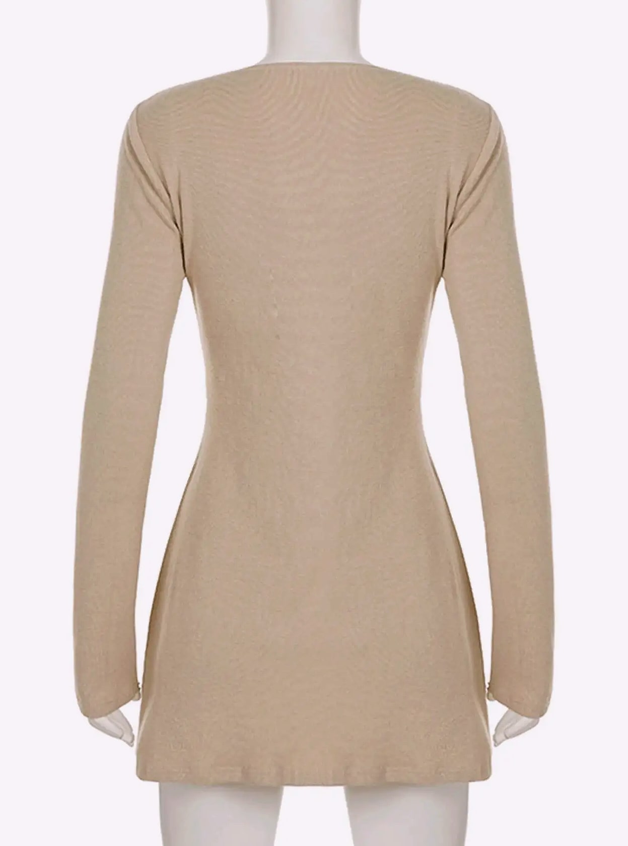 Yamycka MK-28735 Black Bodycon Mini Dress — assembled view