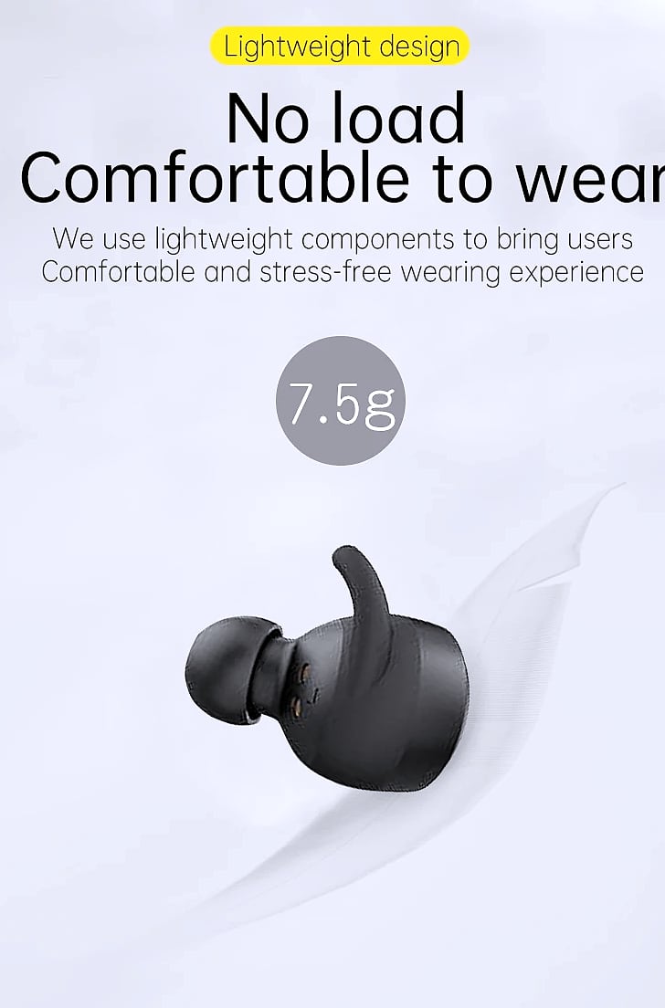 GDLYL Waterproof Bluetooth Earbuds IPX7 TWS Wireless Headset — assembled view