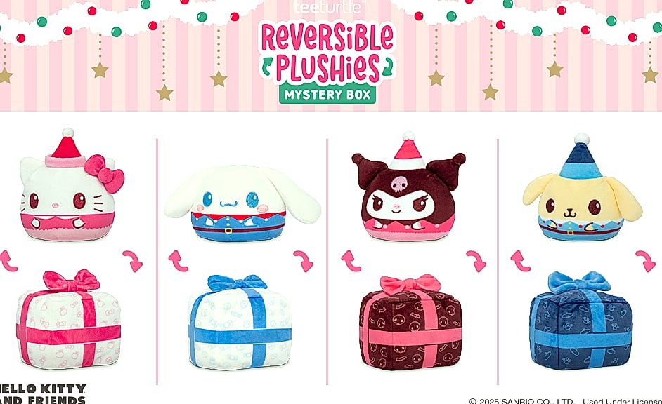 TeeTurtle Kawaii Cuties Reversible Plushie Mystery Box — build progress