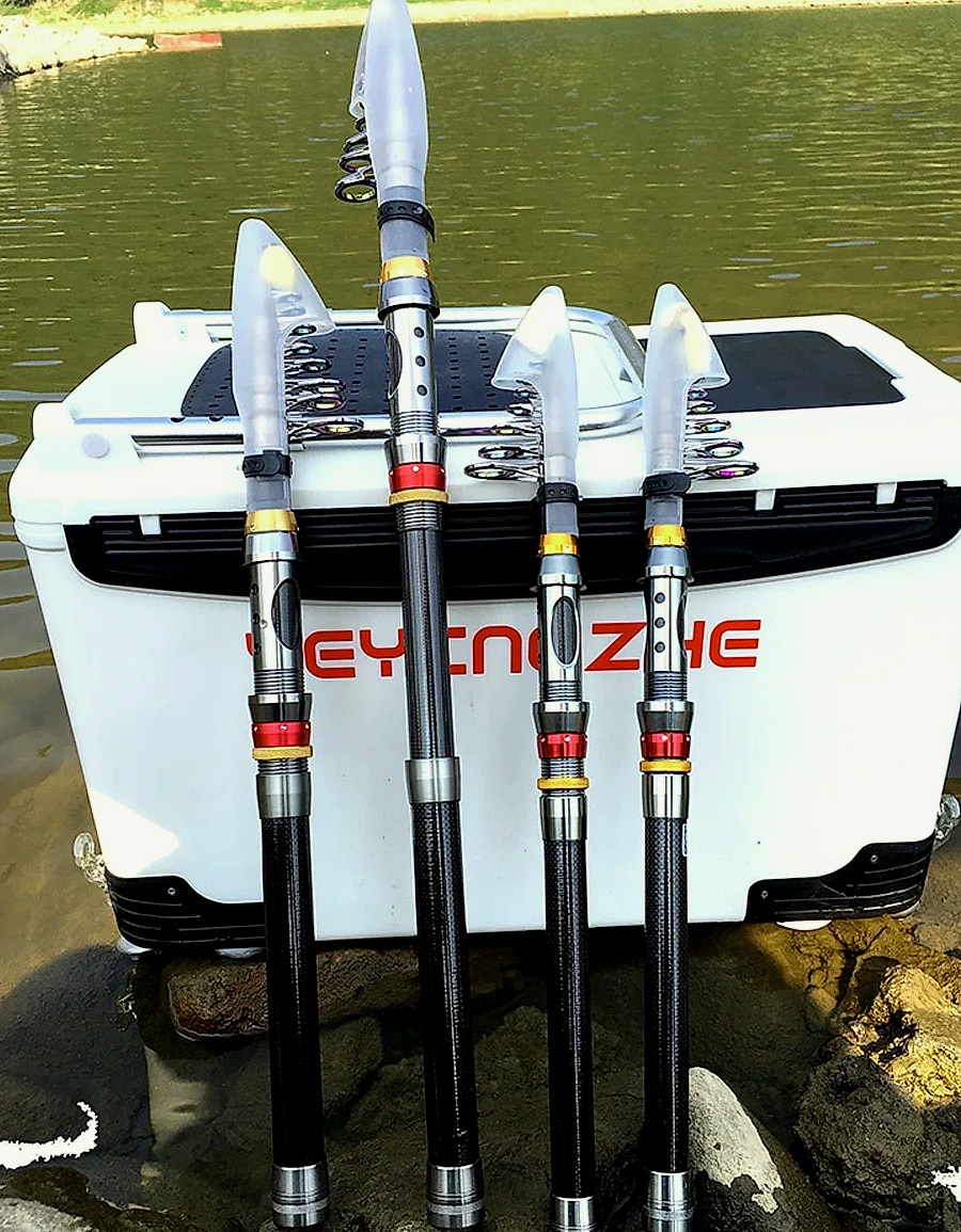 GHOTDA Telescopic Fishing Rod and Reel Combo 1.8-3.6m — parts overview