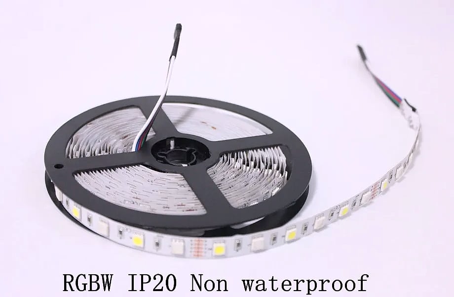 taslauk 5M 5050 SMD LED Strip RGB RGBW RGBWW 12V 24V — side view