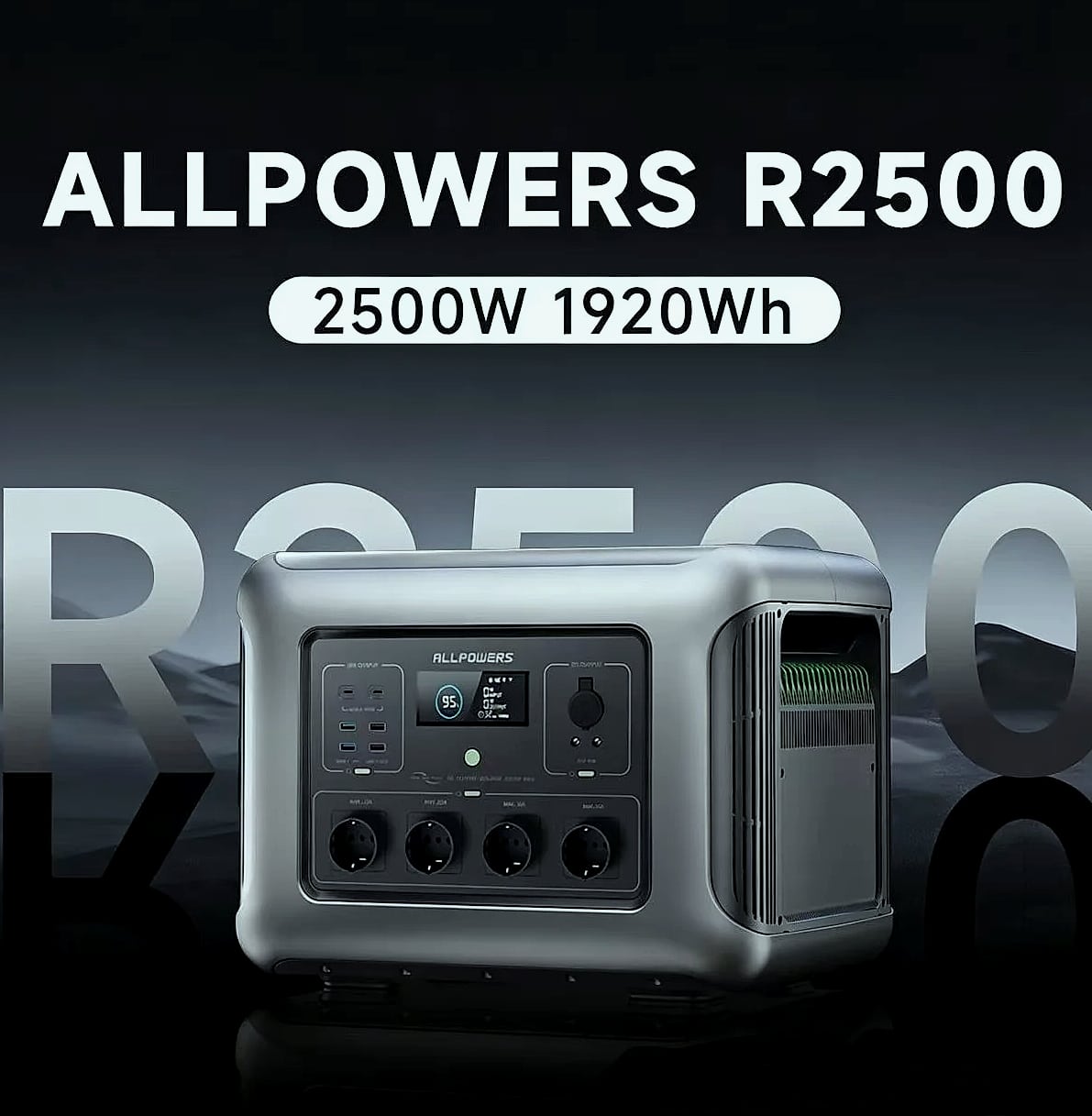 ALLPOWERS R2500 Portable Power Station 1920Wh LiFePO4 — assembled view