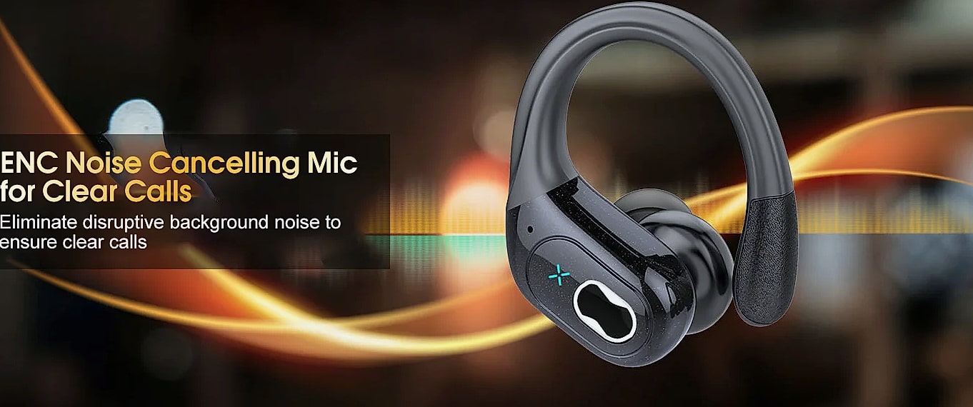 GDLYL HD65 TWS Bluetooth 5.4 wireless earbuds with noise — size comparison