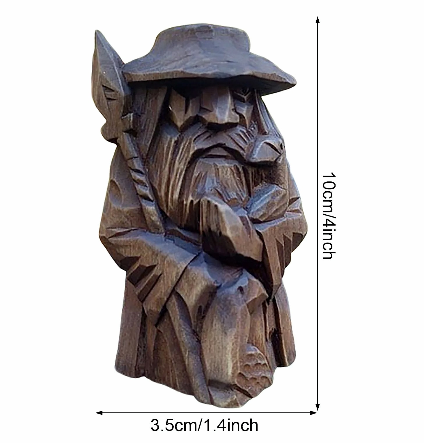 Norse Viking Warrior Resin Statue Garden Ornament — side view