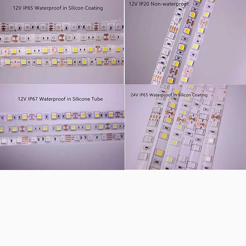 taslauk 5M 5050 SMD LED Strip RGB RGBW RGBWW 12V 24V — assembled view