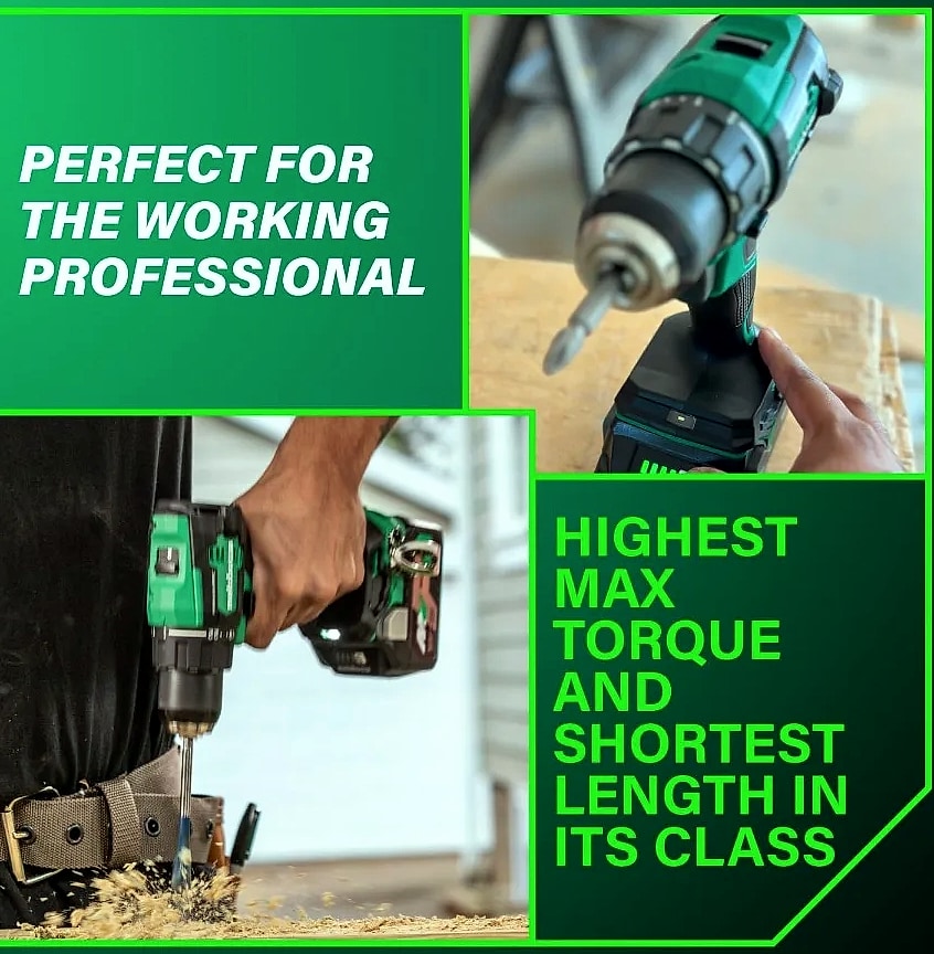 Kankeirr 18V Brushless Cordless Driver Drill Kit with 2 — scale reference