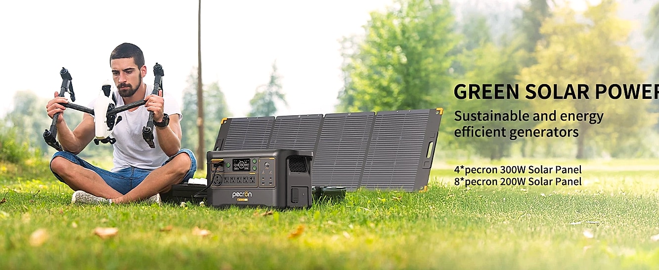 Pecron F3000LFP 3072Wh Portable Power Station Solar — interior detail