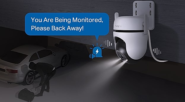 Tapo C500 1080p Outdoor Pan/Tilt Wi-Fi Camera with 360 View — size comparison