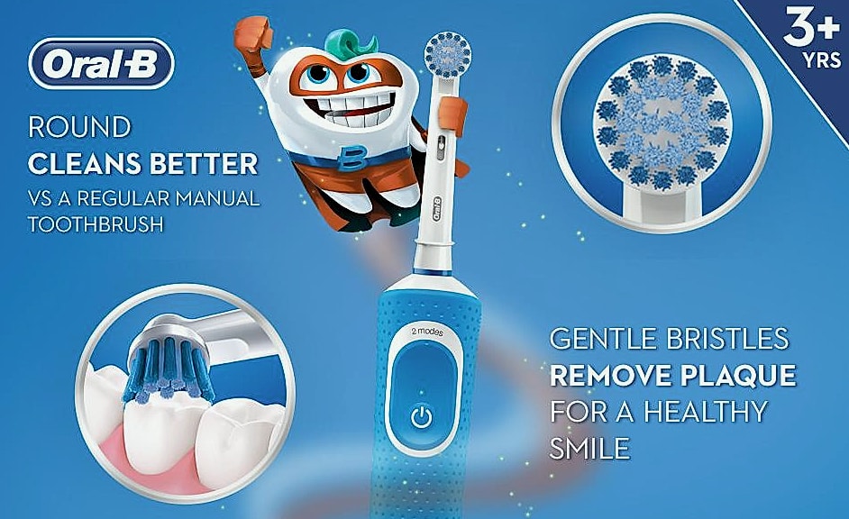 Oral-B Kids Electric Toothbrush with Disney Frozen for Ages — package contents