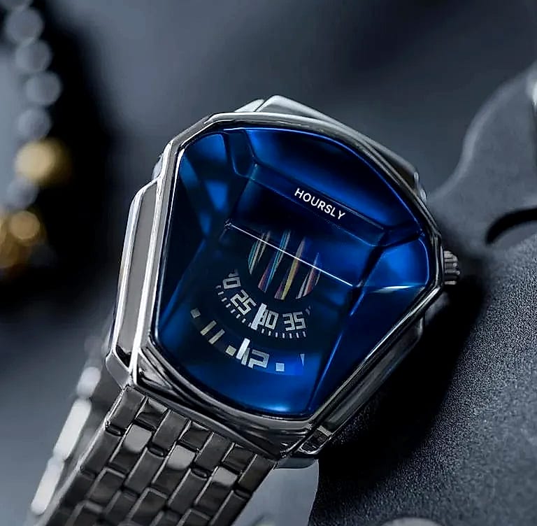 M.A.W Men's Stainless Steel Sports Quartz Watch — scale reference