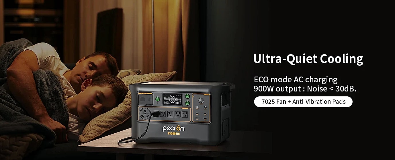 Pecron F3000LFP 3072Wh Portable Power Station Solar — parts overview