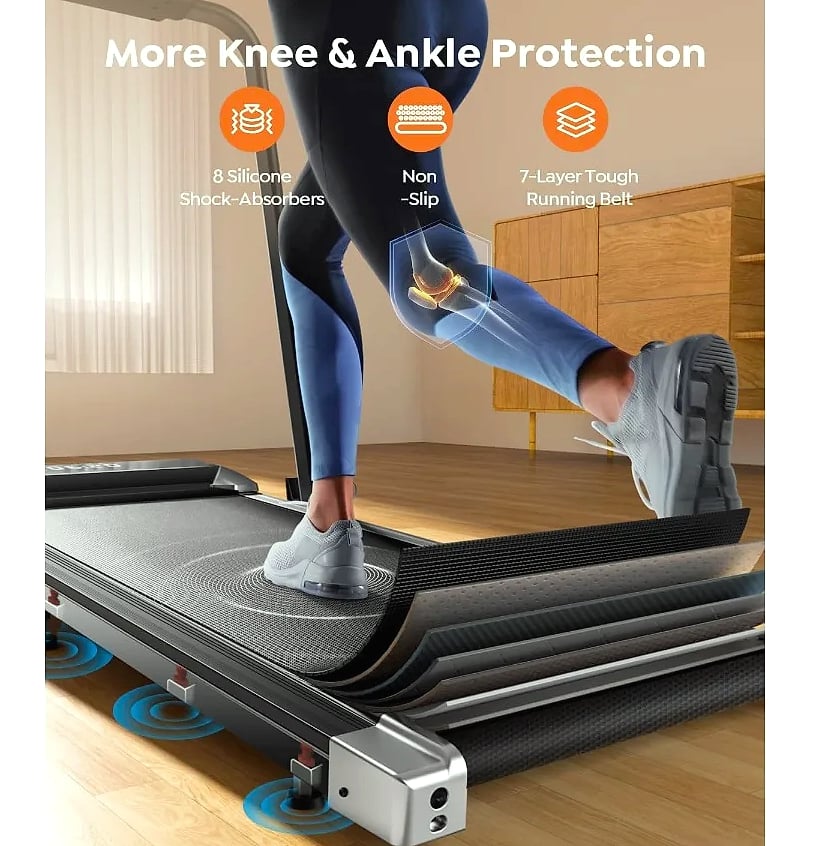 WalkingPad Foldable Treadmill with 10% Incline, 300lb — parts overview