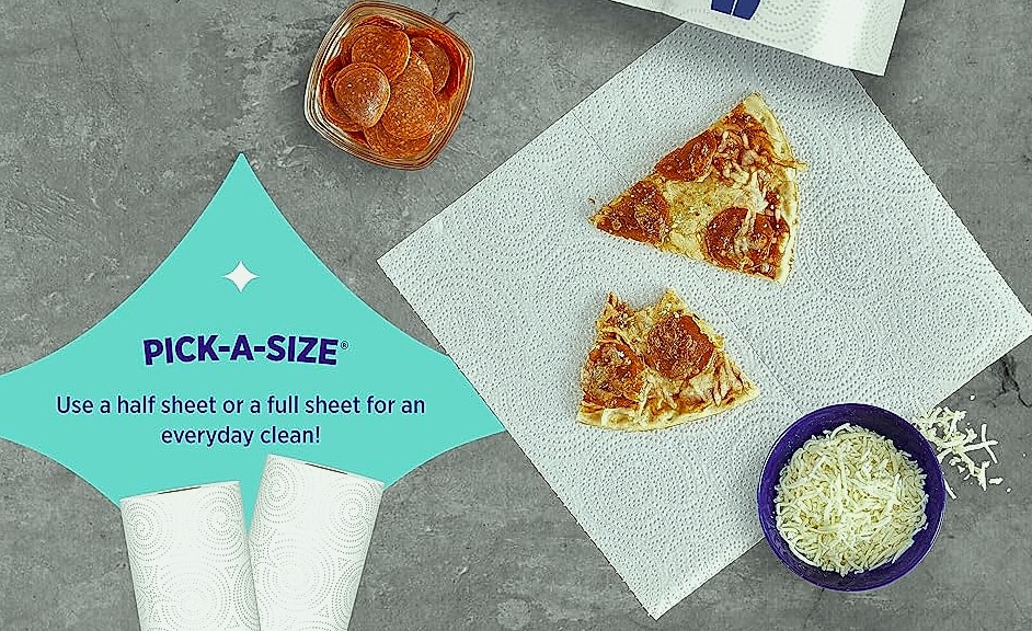 Sparkle Pick-A-Size Paper Towels, 6 Double Rolls, 2-Ply — close-up details