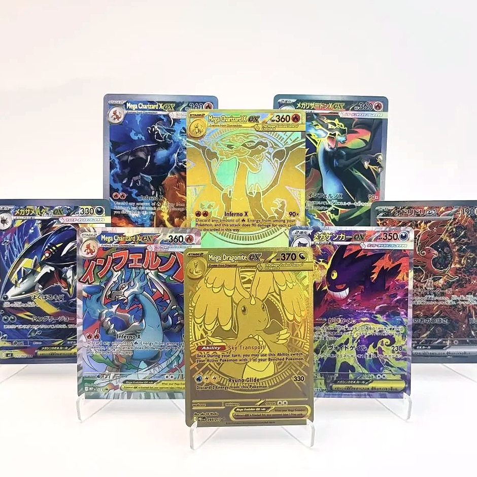 Keeppley Pokemon Mega Dream ex Phantasmal Flames Card Set — package contents