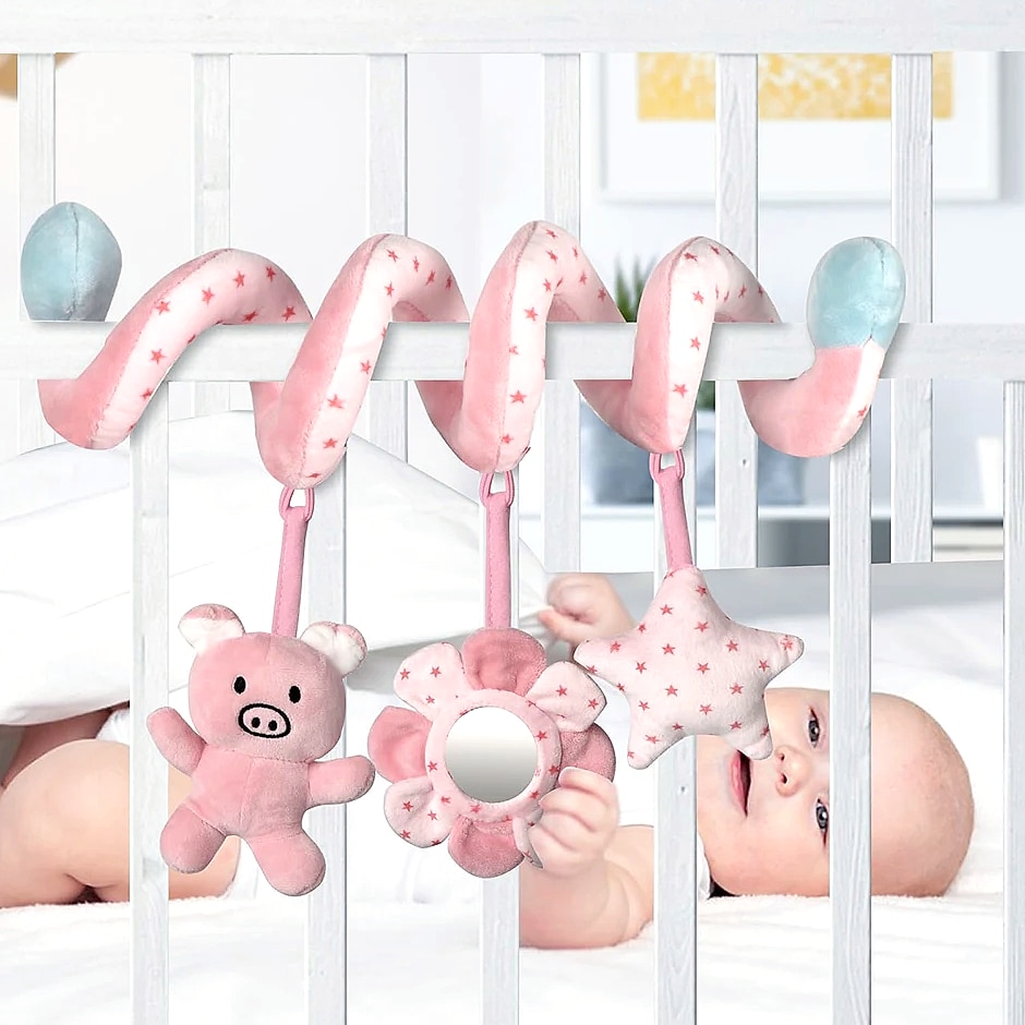QWZ Infant Spiral Activity Hanging Toys for Car Seat — feature highlights