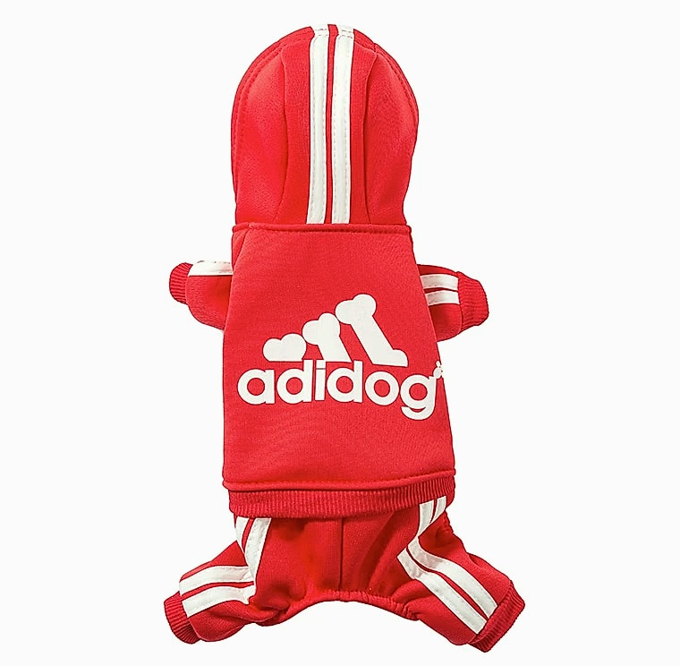 WANGMEOW Adidog Dog Jumpsuit Warm Hoodies Pet Clothing — side view