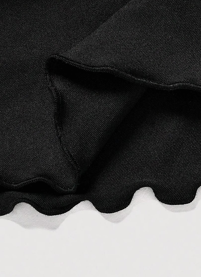 Soqoool High Waist Solid Color Short Skirt for Women — side view