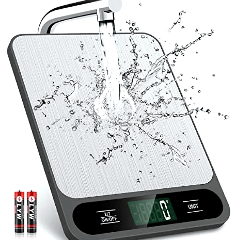 Digital Kitchen Scale 10kg 22lb with Tare Function — package contents