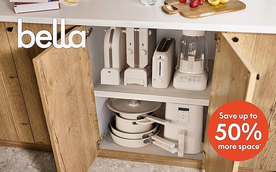 Bella 2 Slice Slim Toaster 900W with 10" Long Slot — package contents
