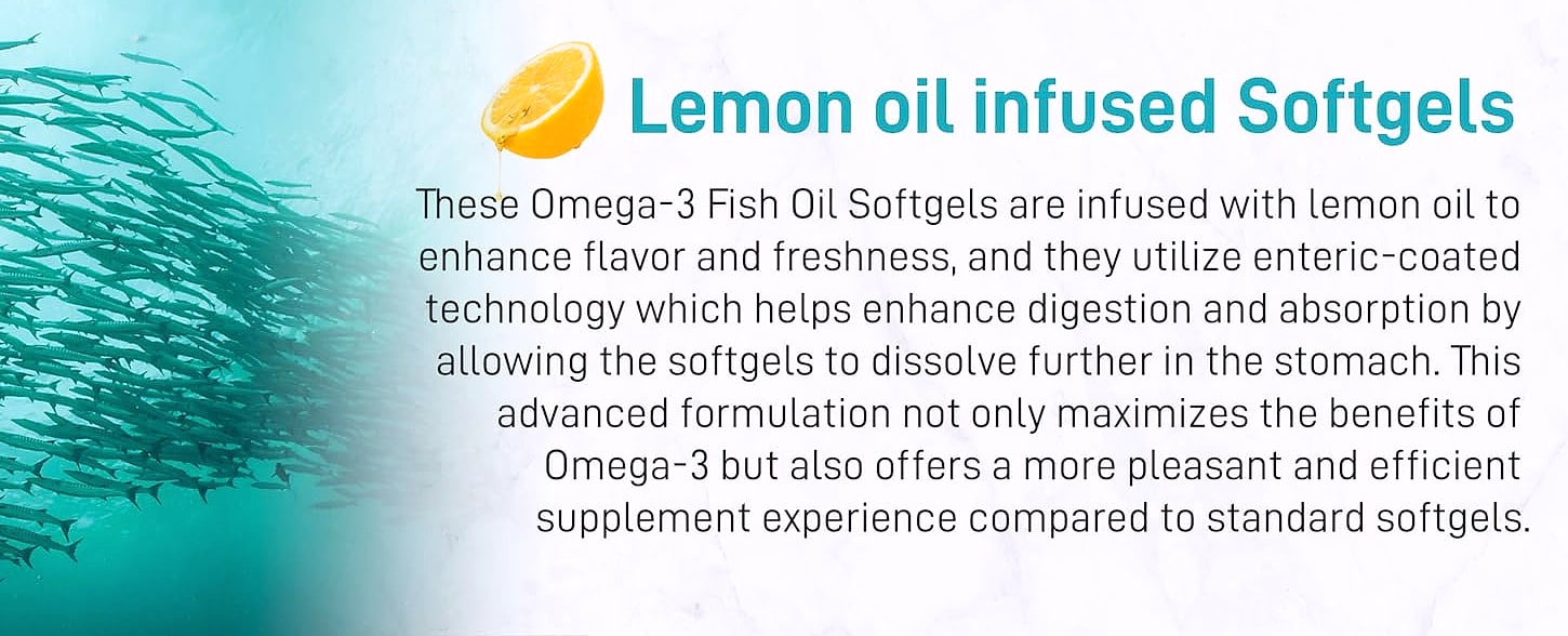 Micro Ingredients Omega 3 Fish Oil 1000mg, 300 Softgels — side view