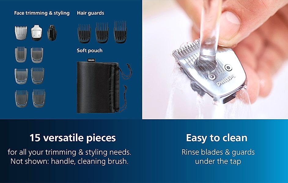 Norelco 3000 Series 13-in-1 Beard and Head Hair Trimmer — scale reference