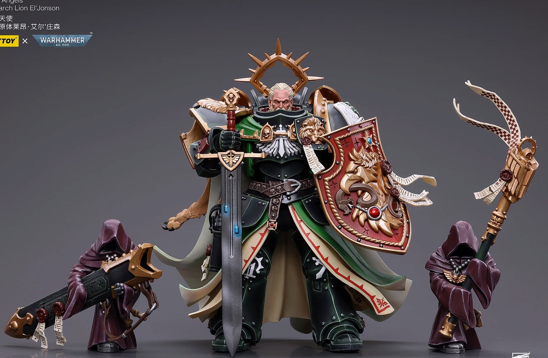 JOY TOY Warhammer 40K 1/18 Dark Angels Primarch Lion — close-up details