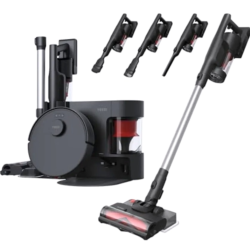 SHXI C12 Combo cordless stick vacuum with robot mopping — package contents