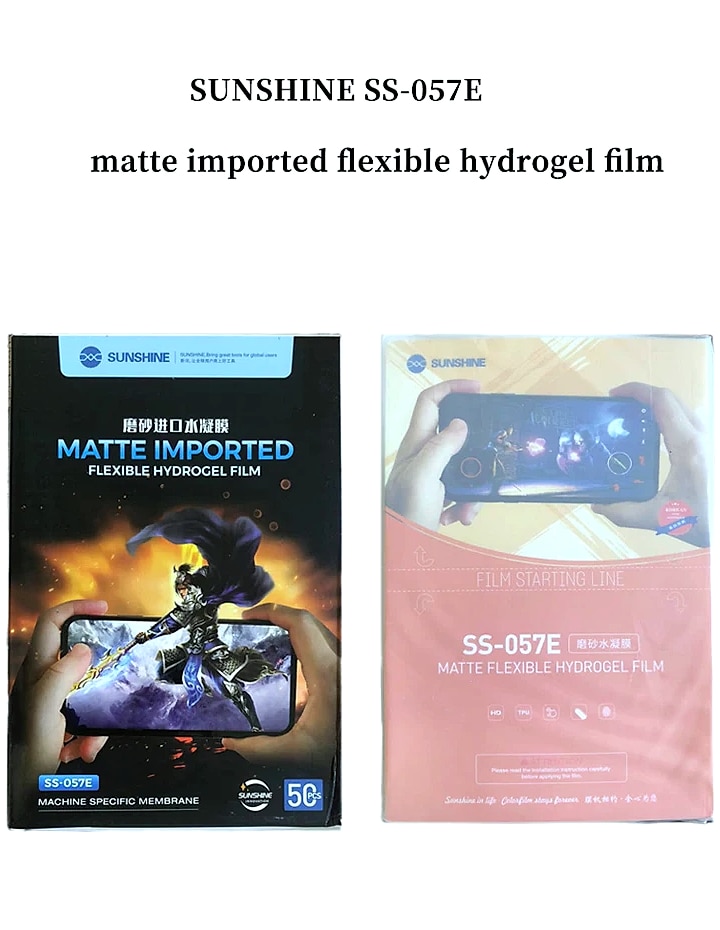 Sunshine SS-057 Hydrogel Screen Protector Film for Mobile — parts overview