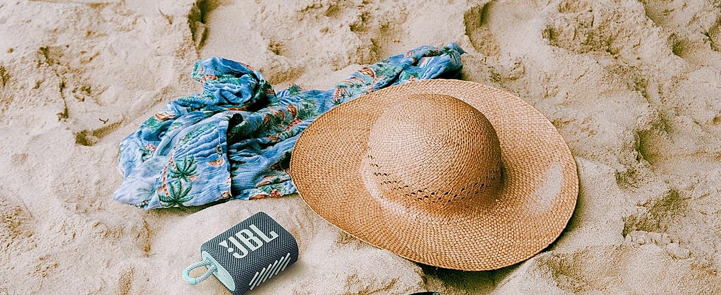 JBL Go 3 Portable Bluetooth Speaker, Waterproof — assembled view