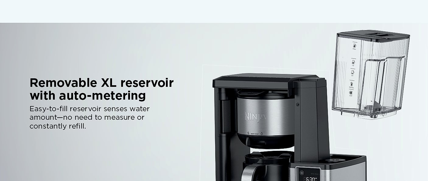 Ninja CM401 Specialty Coffee Maker with Frother — interior detail