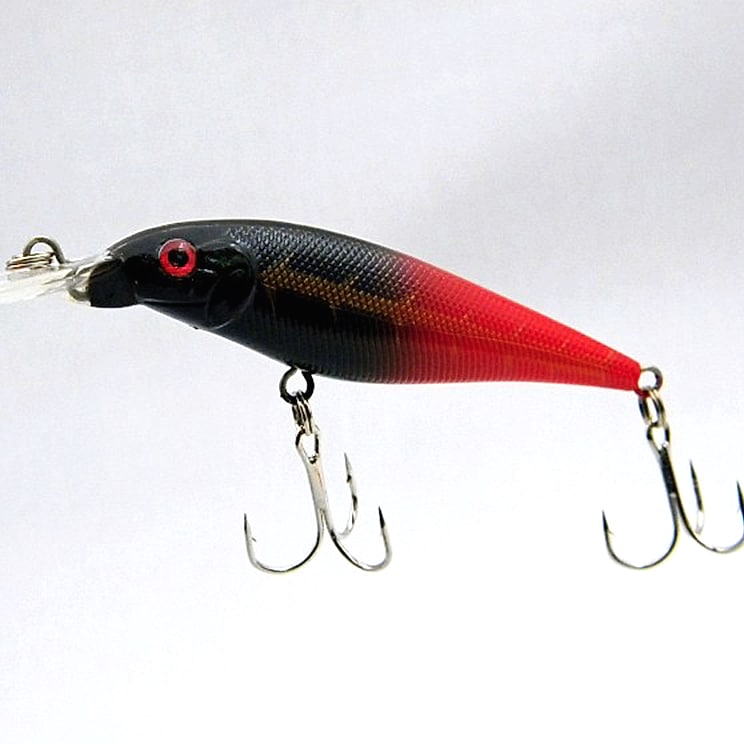 10 Piece Fishing Lure Set with Bell, 11cm Wobbler Baits — side view