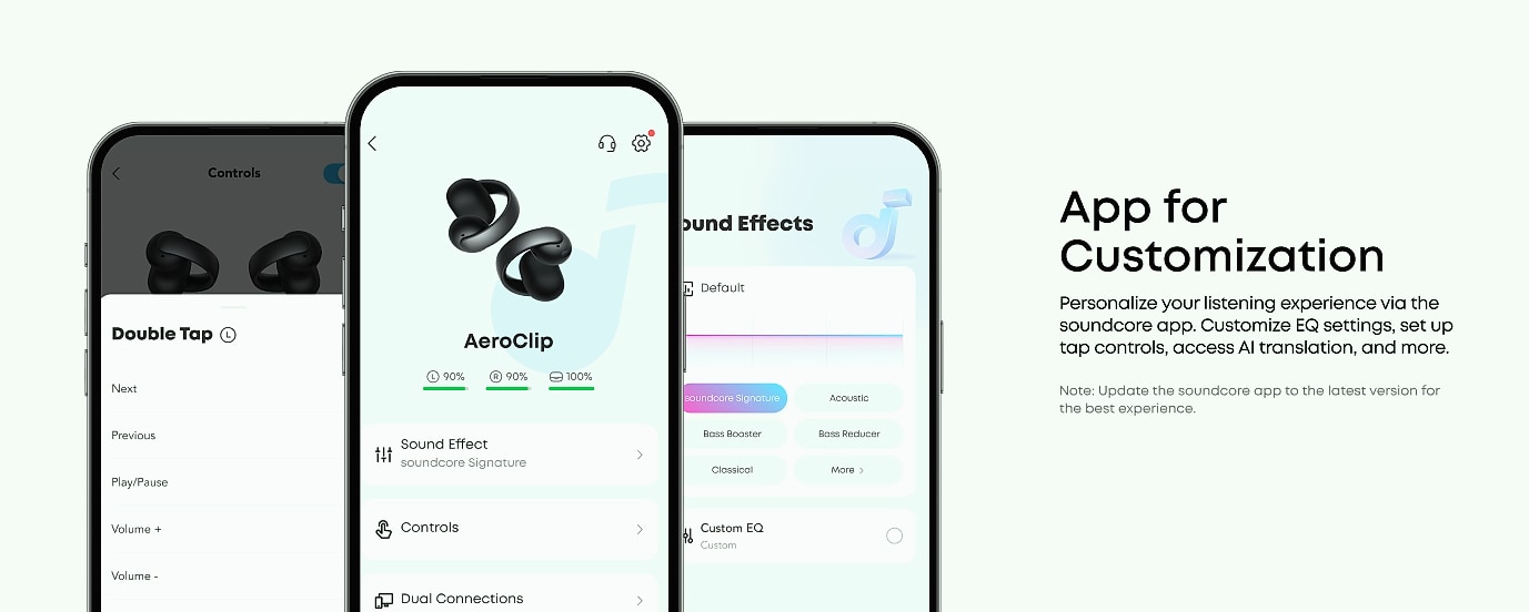 Soundcore AeroClip Open-Ear Earbuds with 4 Mics — build progress