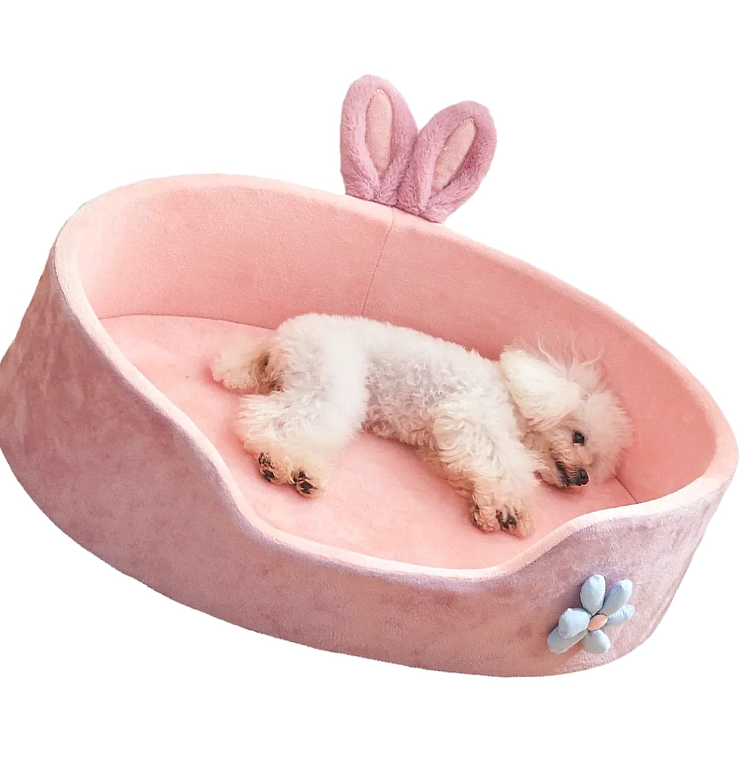 Soft Detachable Pet Bed for Dogs and Cats, Washable — parts overview
