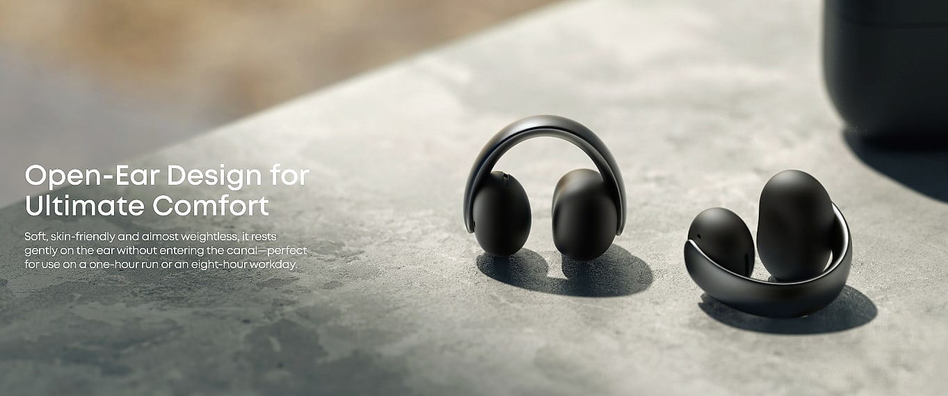 Soundcore AeroClip Open-Ear Earbuds with 4 Mics — assembled view