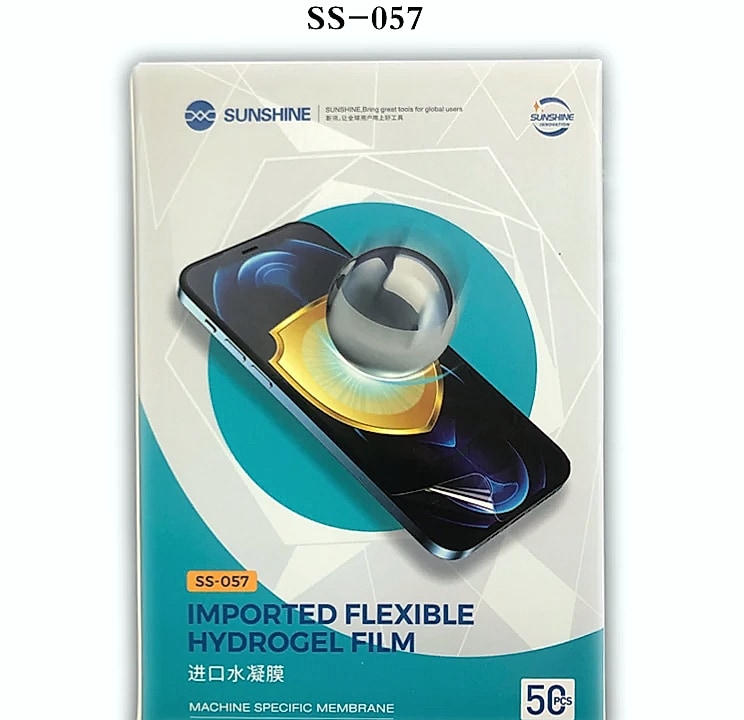 Sunshine SS-057 Hydrogel Screen Protector Film for Mobile — assembled view