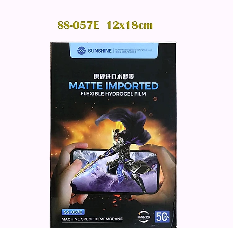 Sunshine SS-057 Hydrogel Screen Protector Film for Mobile — scale reference