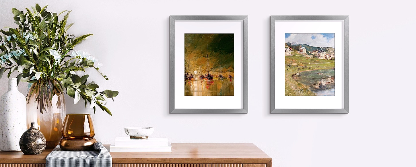Upsimples 11x14 Picture Frame for 8x10 Photos with Mat — interior detail