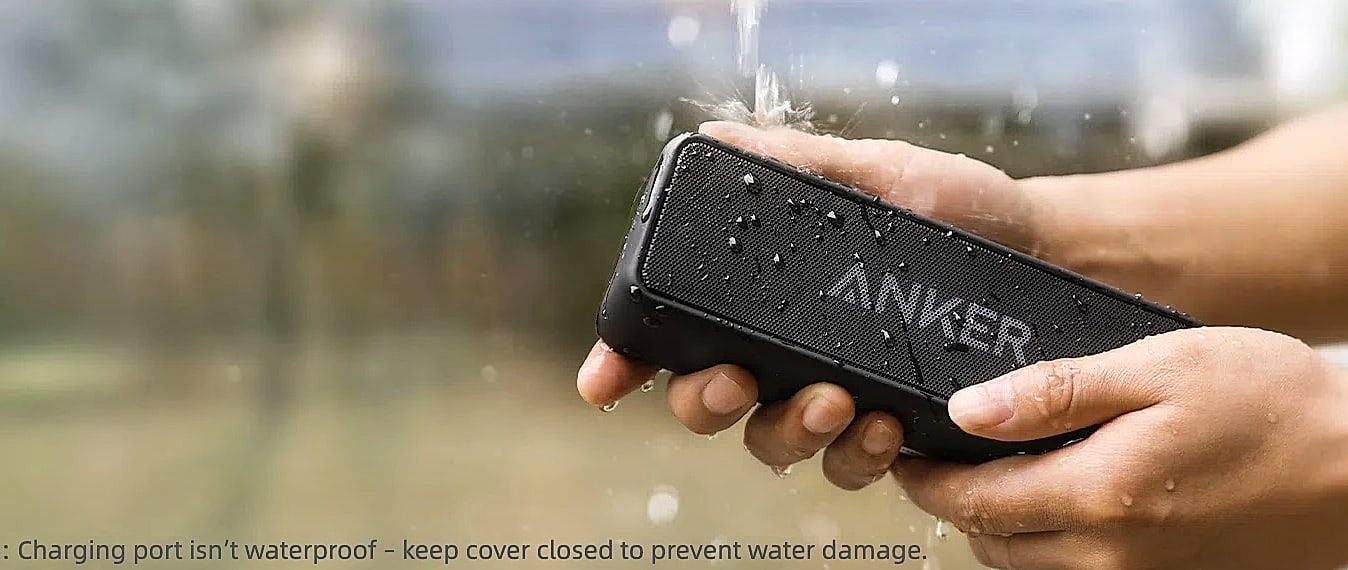 Anker Soundcore 2 Portable Bluetooth Speaker, 24hr Battery — assembled view